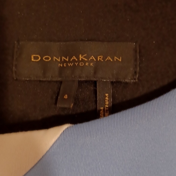 Donna Karan New York Colour Block A-Line Retro Scuba Dress- Sz. 4 - Picture 5 of 6